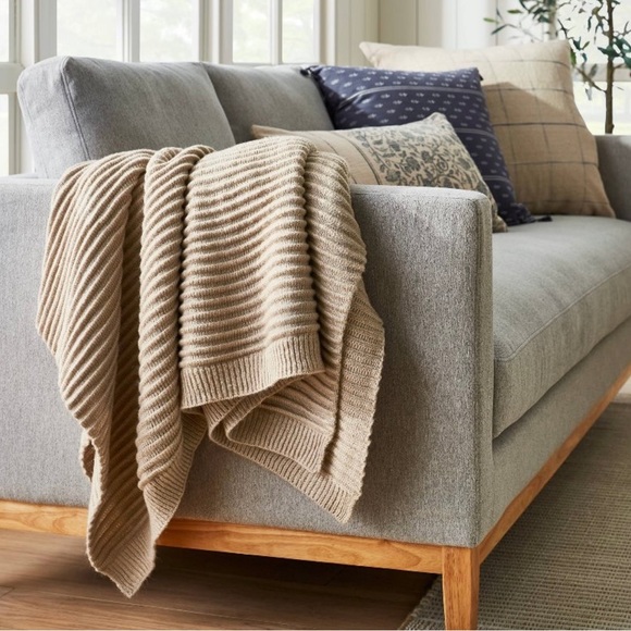 Studio McGee Other - NWT Rib Knit Reversible Throw Blanket Neutral -Threshold™